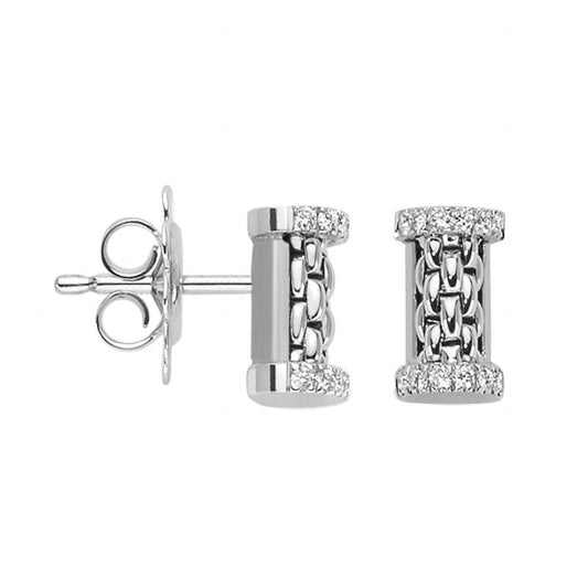 Fope Essentials 18ct White Gold Diamond Stud Earrings 07E08OX_BB_B_XXX_000