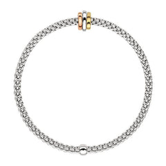 Fope Flex'it Prima 18ct White Gold Bracelet 74408BX_XX_W/XS