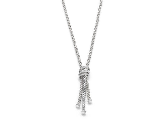 Fope MiaLuce 18ct White Gold 1.63ct Diamond Lariat Necklace FPE-1388