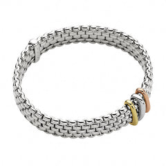 Fope Panorama 18ct White Gold Mixed Rondelle Bracelet FPE-1326/XS