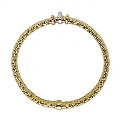 Fope Panorama 18ct Yellow Gold Mixed Rondelle Bracelet FPE-1327/XS