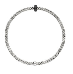 Fope Prima 18ct White Gold 0.20ct Black Diamond Bracelet 74508BX_BN_B_X1X_0XS