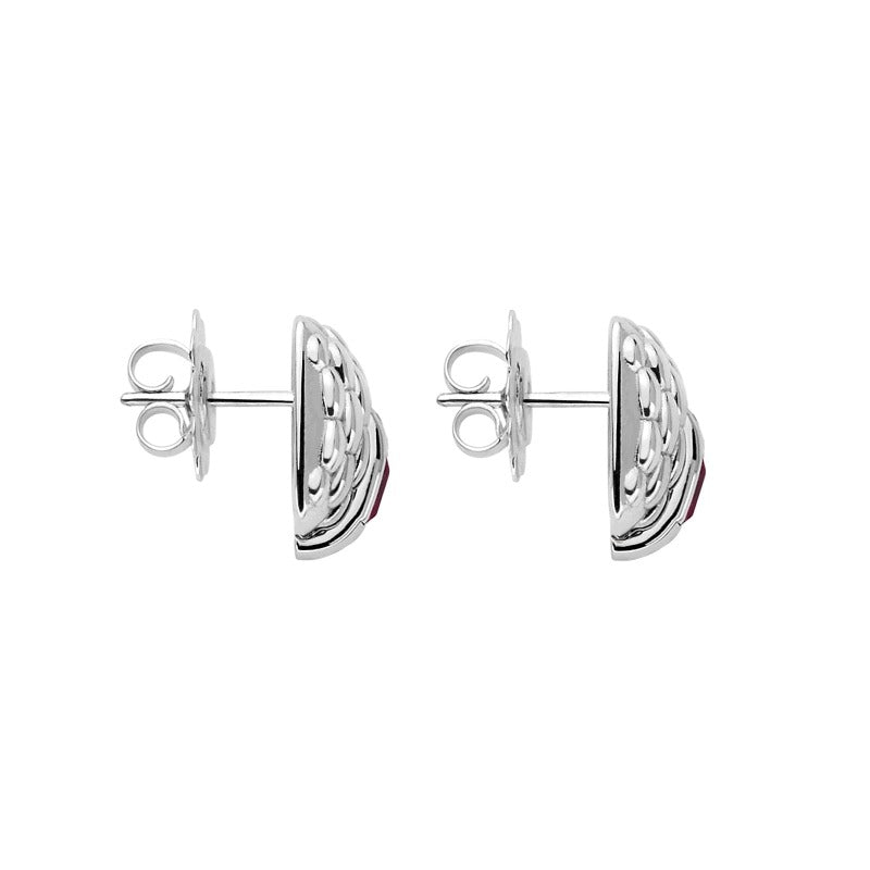 Fope Vendome 18ct White Gold Ruby Stud Earrings 58302OX_B4_B_XXX_000