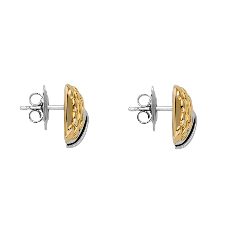 Fope Vendome 18ct Yellow White Gold Diamond Stud Earrings 58402OX_BB_G_XXX_000