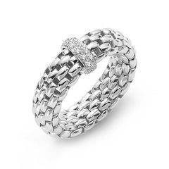 Fope Flex'It Vendome 18ct White Gold 0.10ct Diamond Ring 55902AX_BB_B_XBX_00S