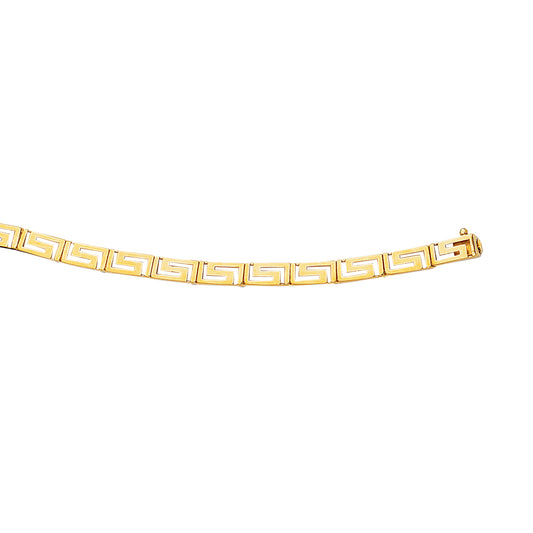 Royal Chain 14K Gold Greek Key Bracelet GK6