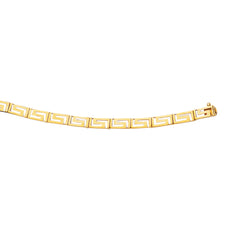 Royal Chain 14K Gold Greek Key Bracelet GK6