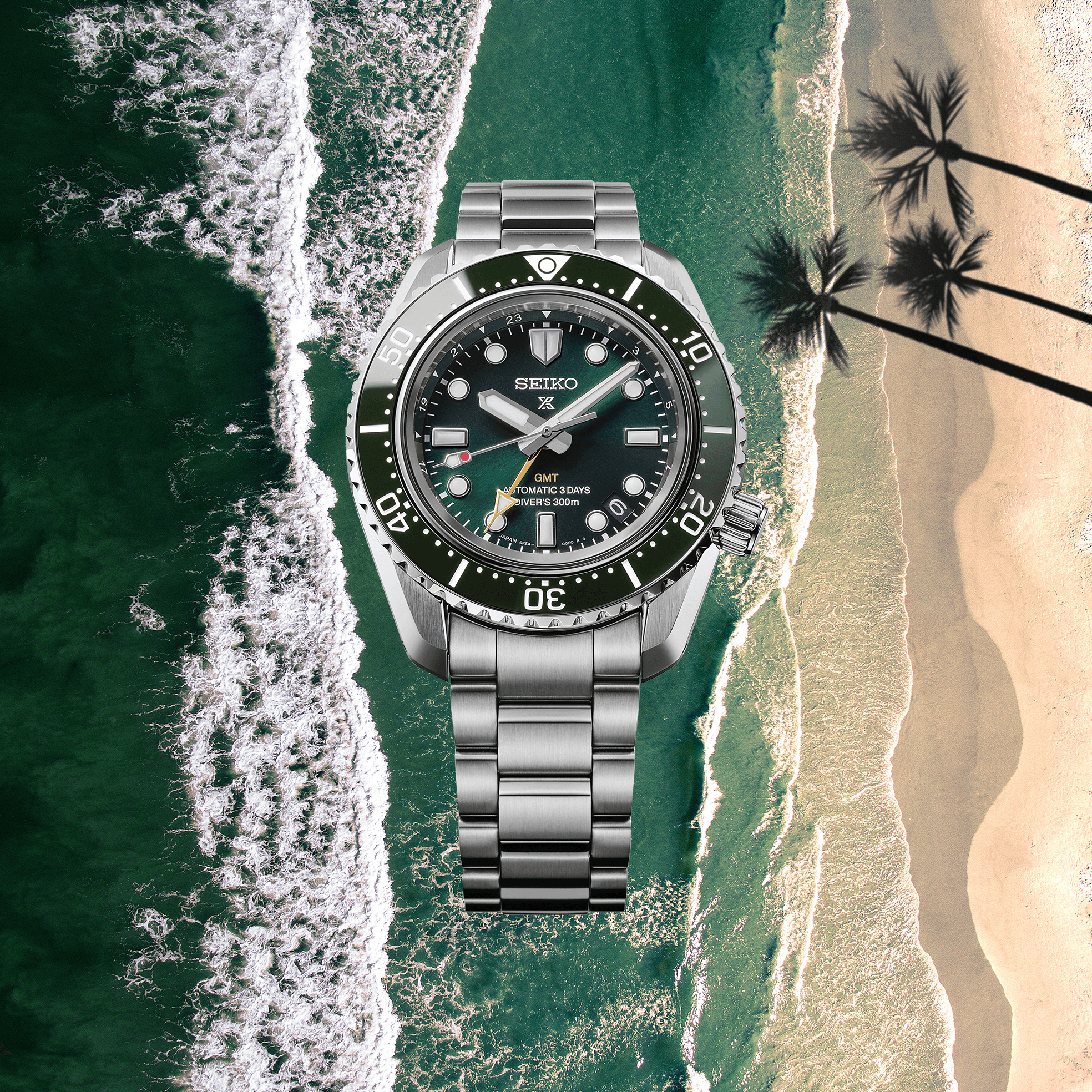 Seiko PROSPEX 1968 HERITAGE DIVER'S GMT Watch HBC001