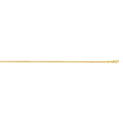 Yellow Gold Polished Semi-solid Box Necklace