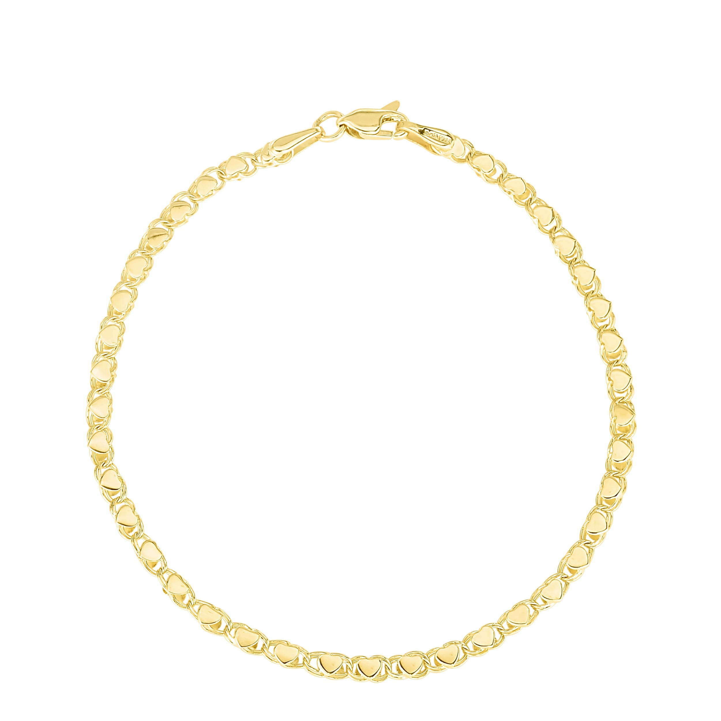 Parkplace Jewelers 14k-gold-3mm-heart-chain-hc1