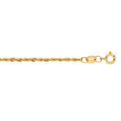 Yellow Gold Polished Lite Rope Bracelet