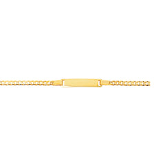 Royal Chain 14K Gold Children's Curb ID Bracelet ID137