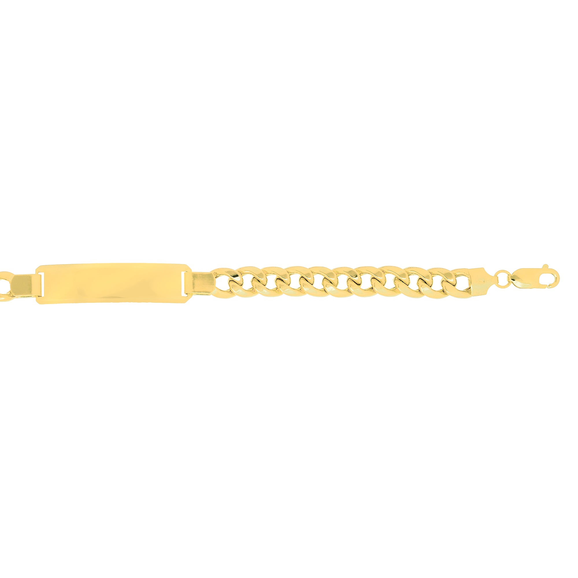 Royal Chain 14K Gold 8mm Polished ID Bracelet ID214