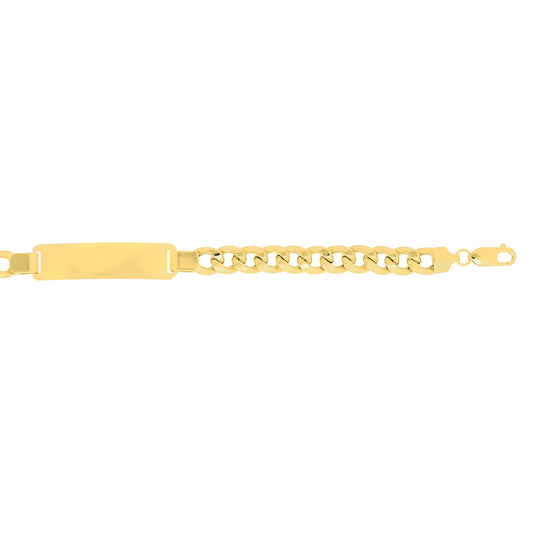 Royal Chain 14K Gold 8mm Polished ID Bracelet ID214