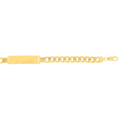 Royal Chain 14K Gold 8mm Polished ID Bracelet ID214