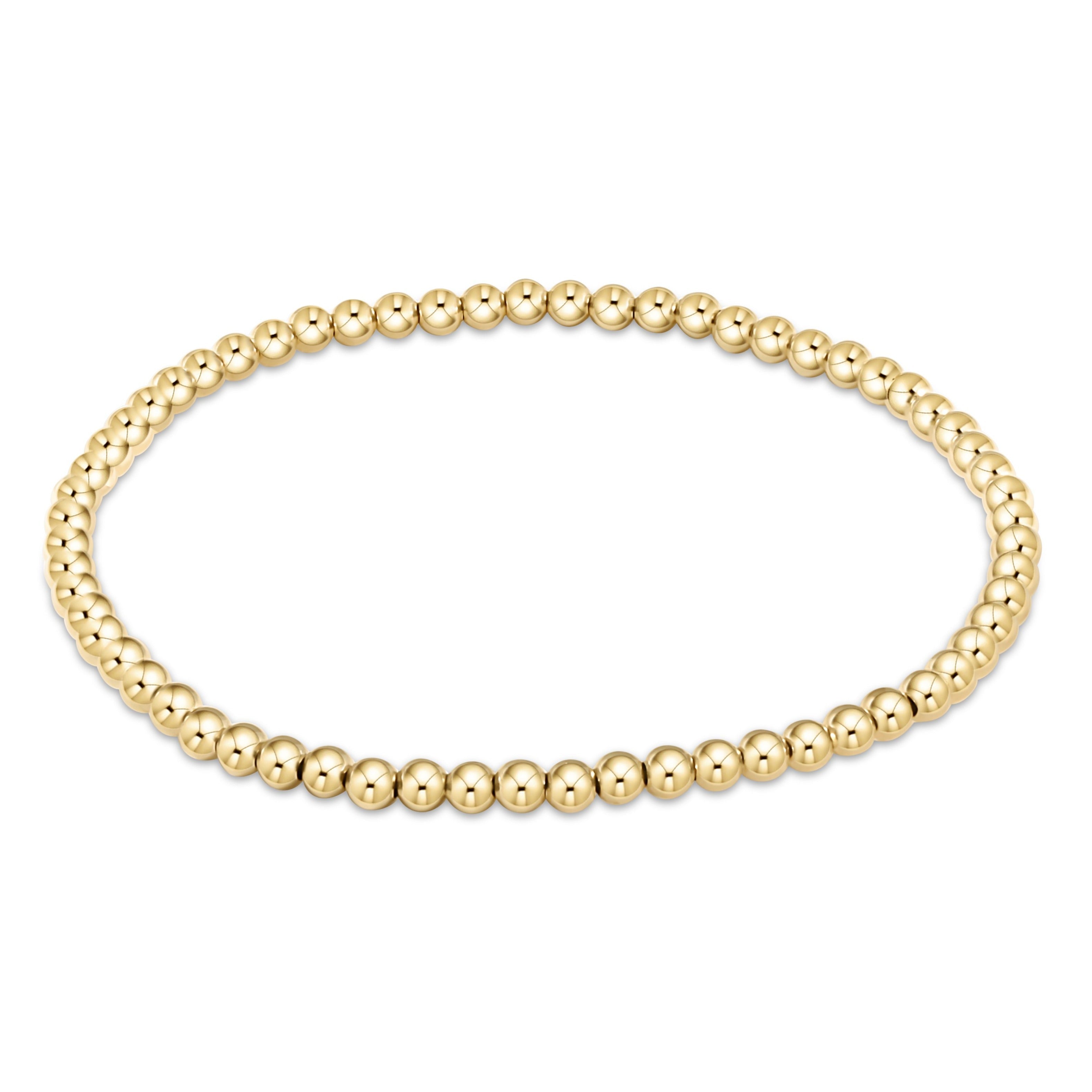 Enewton classic gold 3mm bead bracelet BCLG3