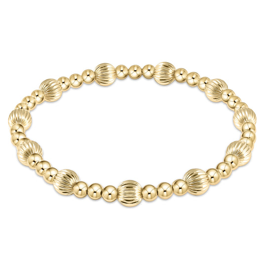 Enewton Dignity Sincerity Pattern 6mm Bead Bracelet - Gold BDIGSINPG6