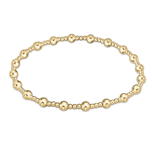 Enewton Classic Sincerity Pattern 4mm Bead Bracelet - Gold BCLSINPG4