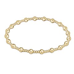 Enewton Classic Sincerity Pattern 4mm Bead Bracelet - Gold BCLSINPG4