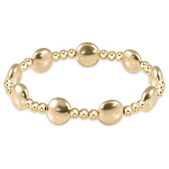Enewton Honesty Gold Sincerity Pattern 10mm Bead Bracelet BHONGSINP10G