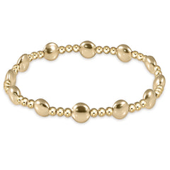 Enewton honesty gold sincerity pattern 6mm bead bracelet - gold BHONGSINP6G