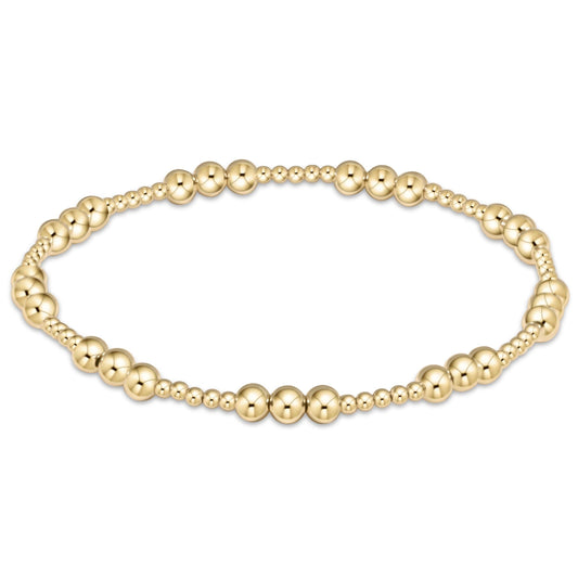 Enewton Classic Joy Pattern 4mm Bead Bracelet - Gold BCLJOYPG4