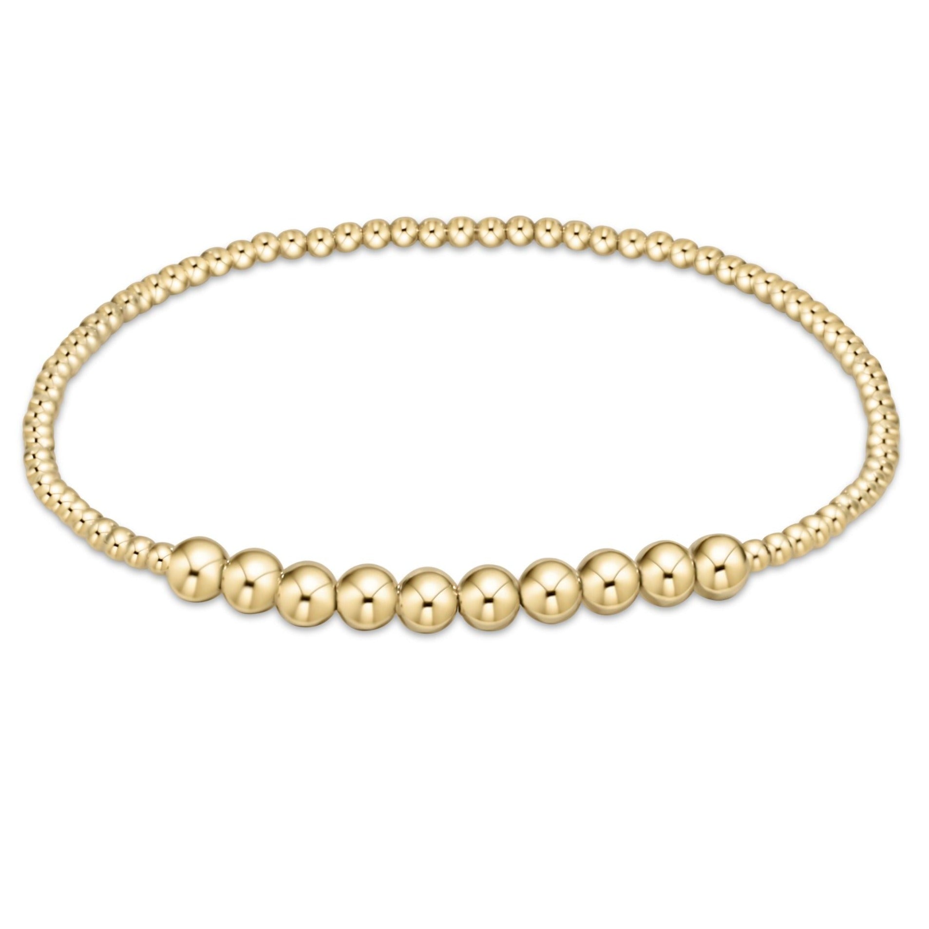 Enewton Classic Gold Beaded Bliss 2mm Bead Bracelet - 4mm Gold BCLG2BEBLG4