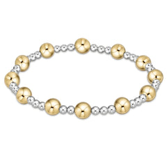 Enewton Classic Sincerity Pattern 6mm Bead Bracelet - Mixed Metal BCLSINPMXM6