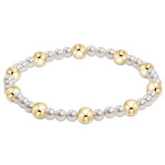 Enewton Pearl Sincerity Pattern 4mm Bead Bracelet - 6mm Gold BPESIN4PG6