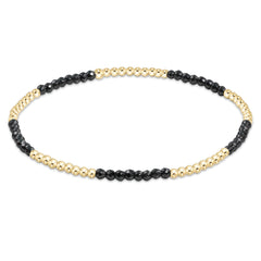 Enewton Blissful Pattern 2mm Bead Bracelet - Faceted Hematite BBLFP2FHEM