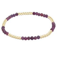 Enewton Blissful Pattern 2.5mm Bead Bracelet - Ruby BBLFP25RUB
