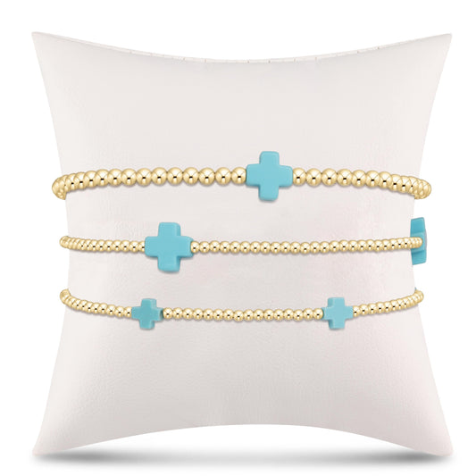 Enewton signature cross stack - turquoise BSSCT