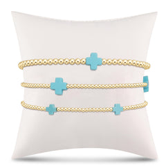 Enewton signature cross stack - turquoise BSSCT