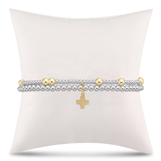 Enewton full of hope stack - mixed metal - signature cross charm BSFOHMXMSCG