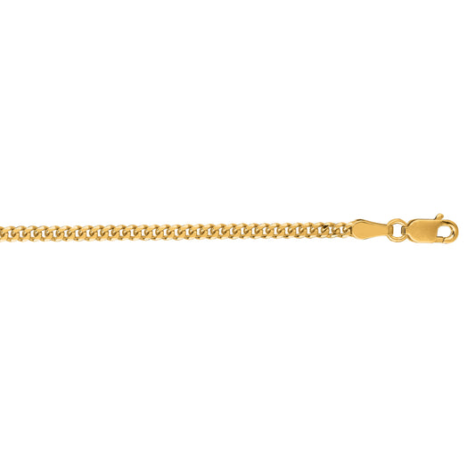 Yellow Gold Polished Gourmette Necklace