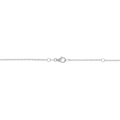 White Gold Polished Double Extendable Chain Basic Chain