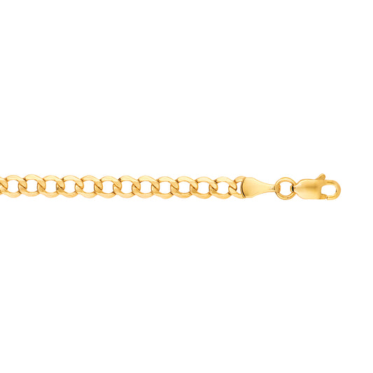 Yellow Gold Polished Lite Curb Bracelet