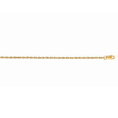 Yellow Gold Diamond Cut/ Textured Carded Machine Rope Necklace