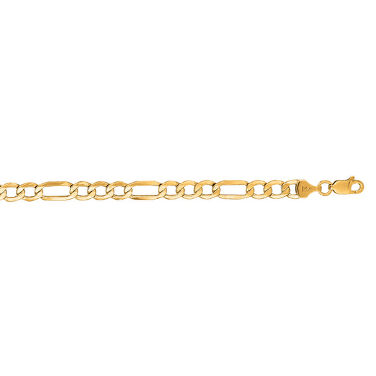 Royal Chain 14K Gold 5.6mm Lite Figaro Chain LFIG120