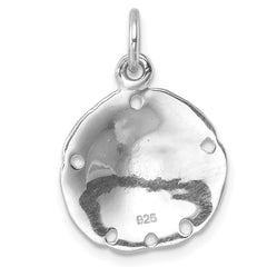 Sterling Silver Rhodium-plated Polished Sand Dollar Pendant LP-731