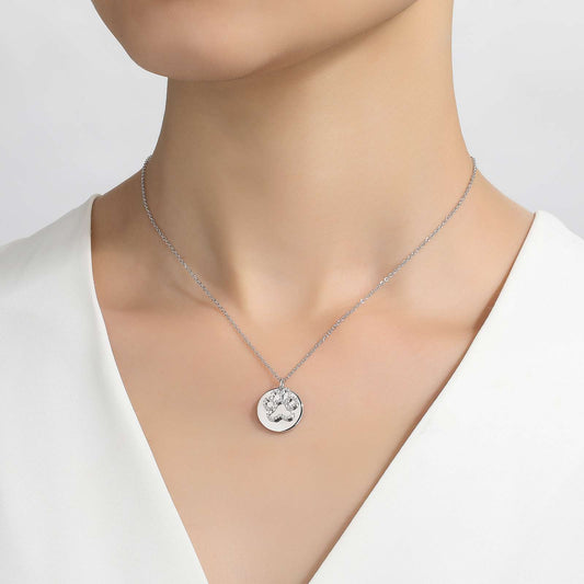 LAFONN Paw Print Disc Necklace LV001CLP20
