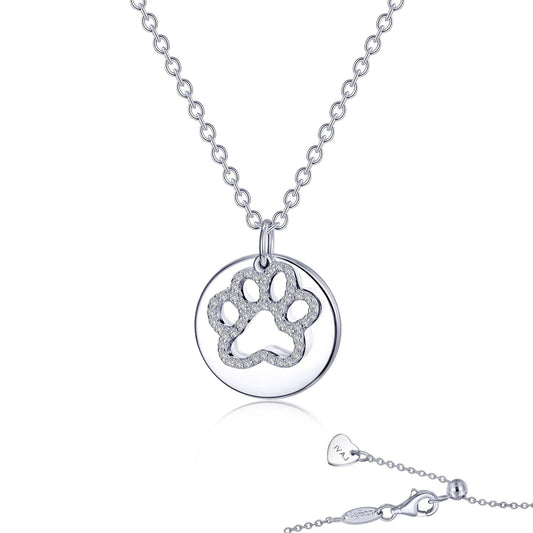 LAFONN Paw Print Disc Necklace LV001CLP20