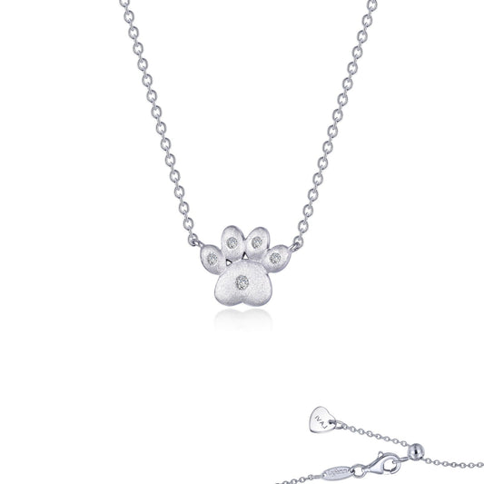 LAFONN Puffy Paw Print Necklace LV008CLP20