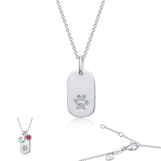 LAFONN Paw Print Necklace LV011CLP20