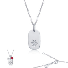 LAFONN Paw Print Necklace LV011CLP20