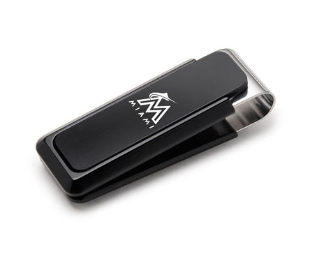 MClip Miami Marlins Black Solid Slide Money Clip MIA-UV2-BKA-0000