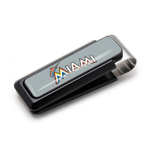 MClip Miami Marlins Money Clip - Urethane Inlay MIA-UV2-BKA-CLUR