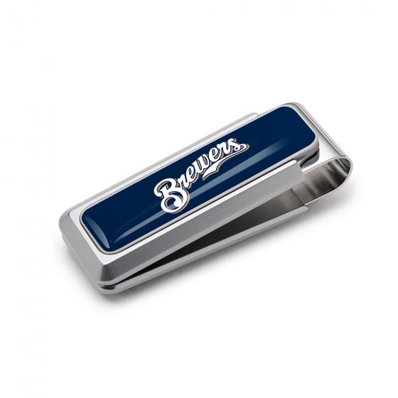 MClip Milwaukee Brewers Money Clip - Urethane Inlay MIL-UV2-NMA-CLUR