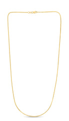 Yellow Gold Diamond Cut/ Textured Milano Necklace