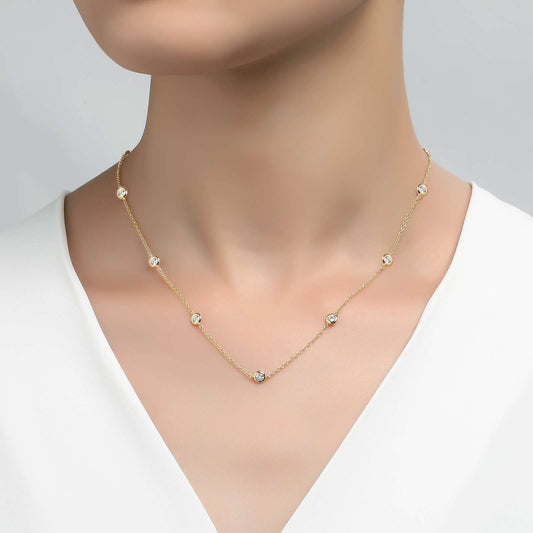 LAFONN Classic Station Necklace N0008CLP18